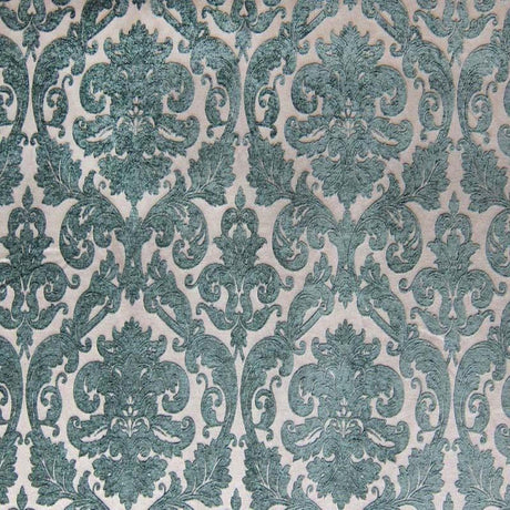 Tilda Chenille Fabric - Two-Toned Damask, Brick, 57" Width (1 Yard)