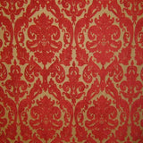 Tilda Chenille Fabric - Two-Toned Damask, Brick, 57" Width (1 Yard)
