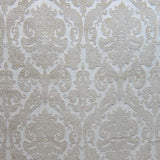 Tilda Chenille Fabric - Two-Toned Damask, Brick, 57" Width (1 Yard)