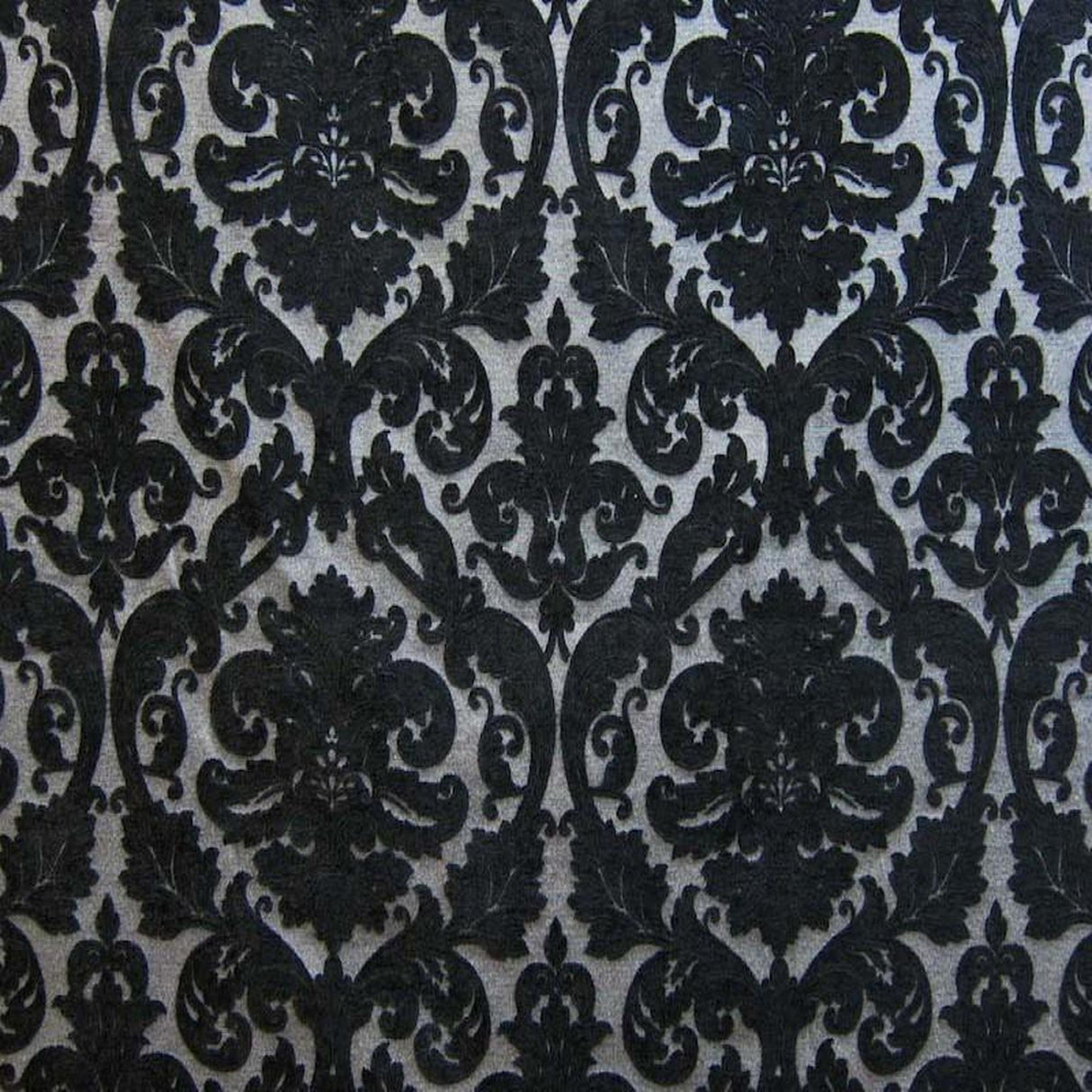 Tilda Chenille Fabric - Two-Toned Damask, Brick, 57" Width (1 Yard)