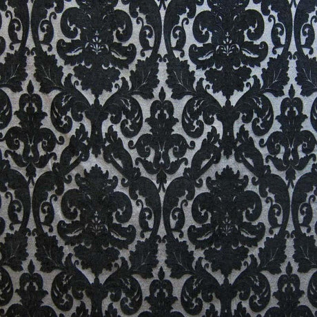 Tilda Chenille Fabric - Two-Toned Damask, Brick, 57" Width (1 Yard)