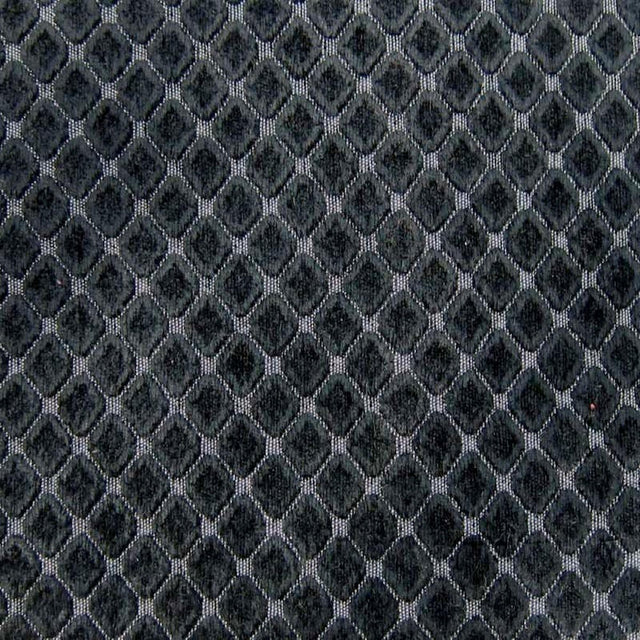 Tiles Chenille Fabric - Diamond-Shaped Pattern, 57" Width (1 Yard)