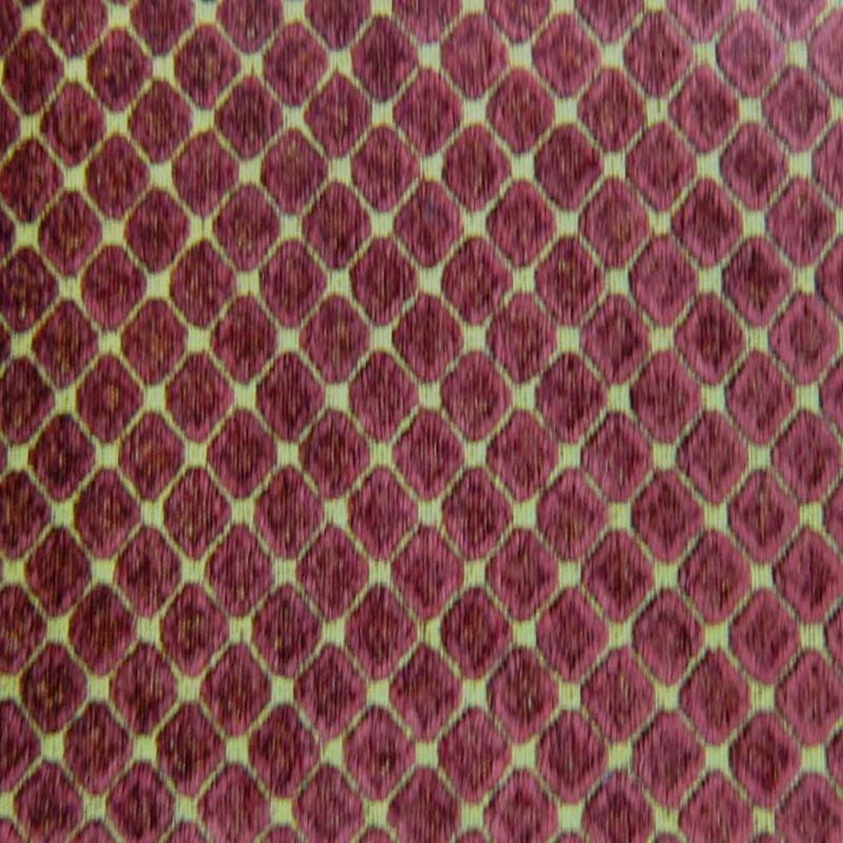 Tiles Chenille Fabric - Diamond-Shaped Pattern, 57" Width (1 Yard)