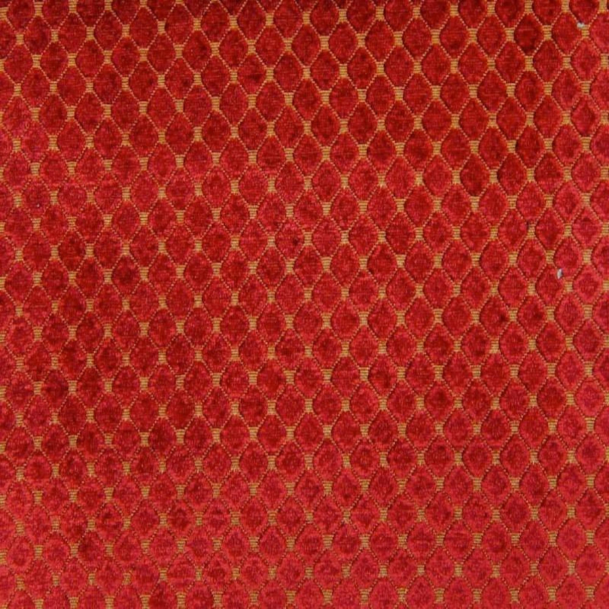 Tiles Chenille Fabric - Diamond-Shaped Pattern, 57" Width (1 Yard)