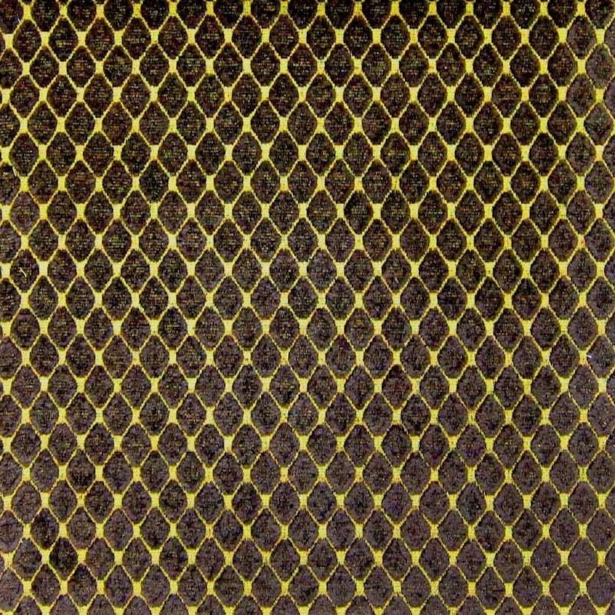 Tiles Chenille Fabric - Diamond-Shaped Pattern, 57" Width (1 Yard)