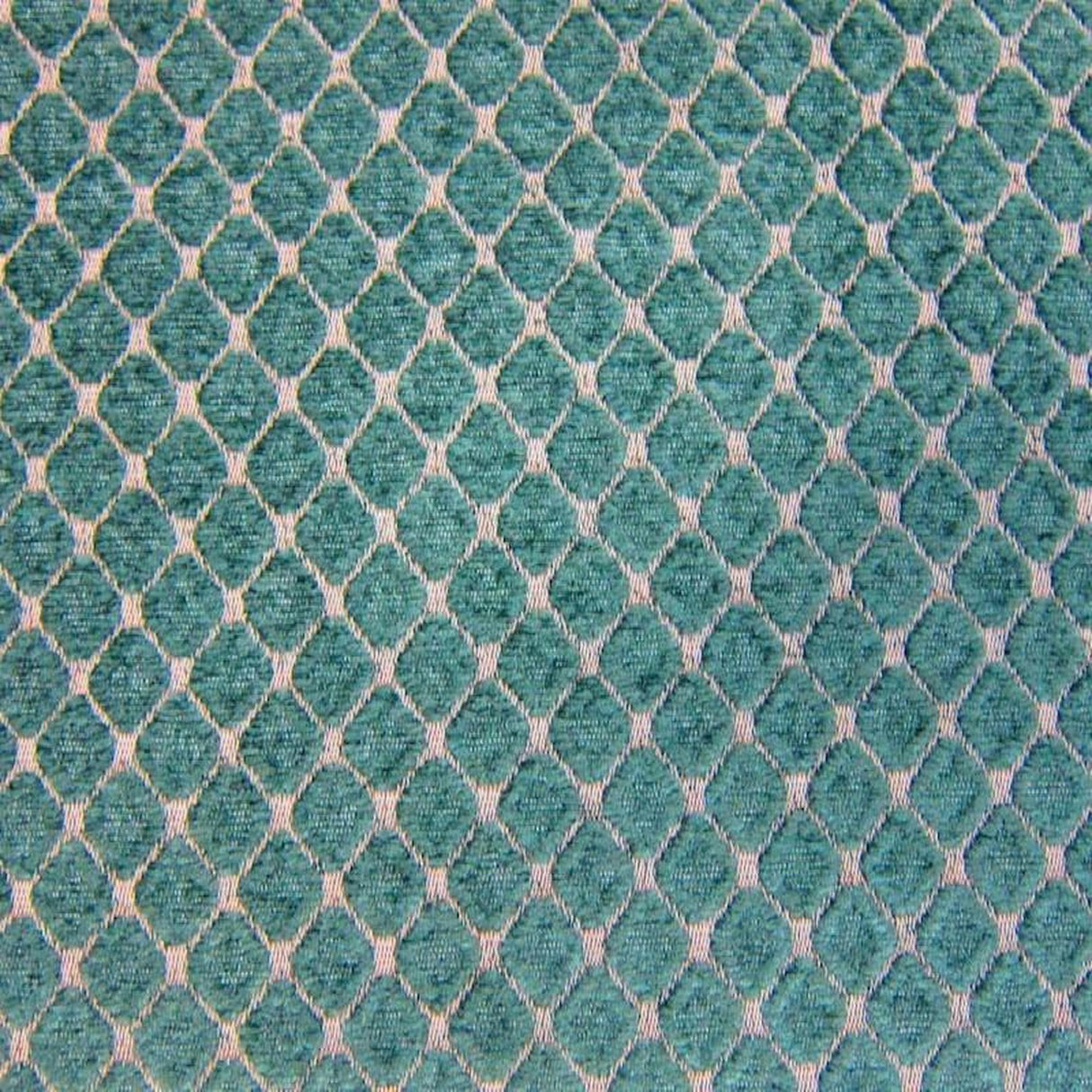 Tiles Chenille Fabric - Diamond-Shaped Pattern, 57" Width (1 Yard)