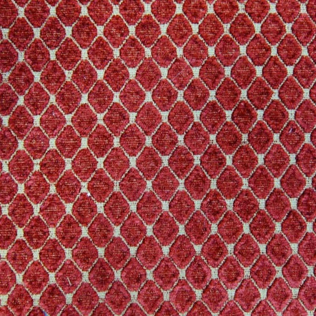Tiles Chenille Fabric - Diamond-Shaped Pattern, 57" Width (1 Yard)