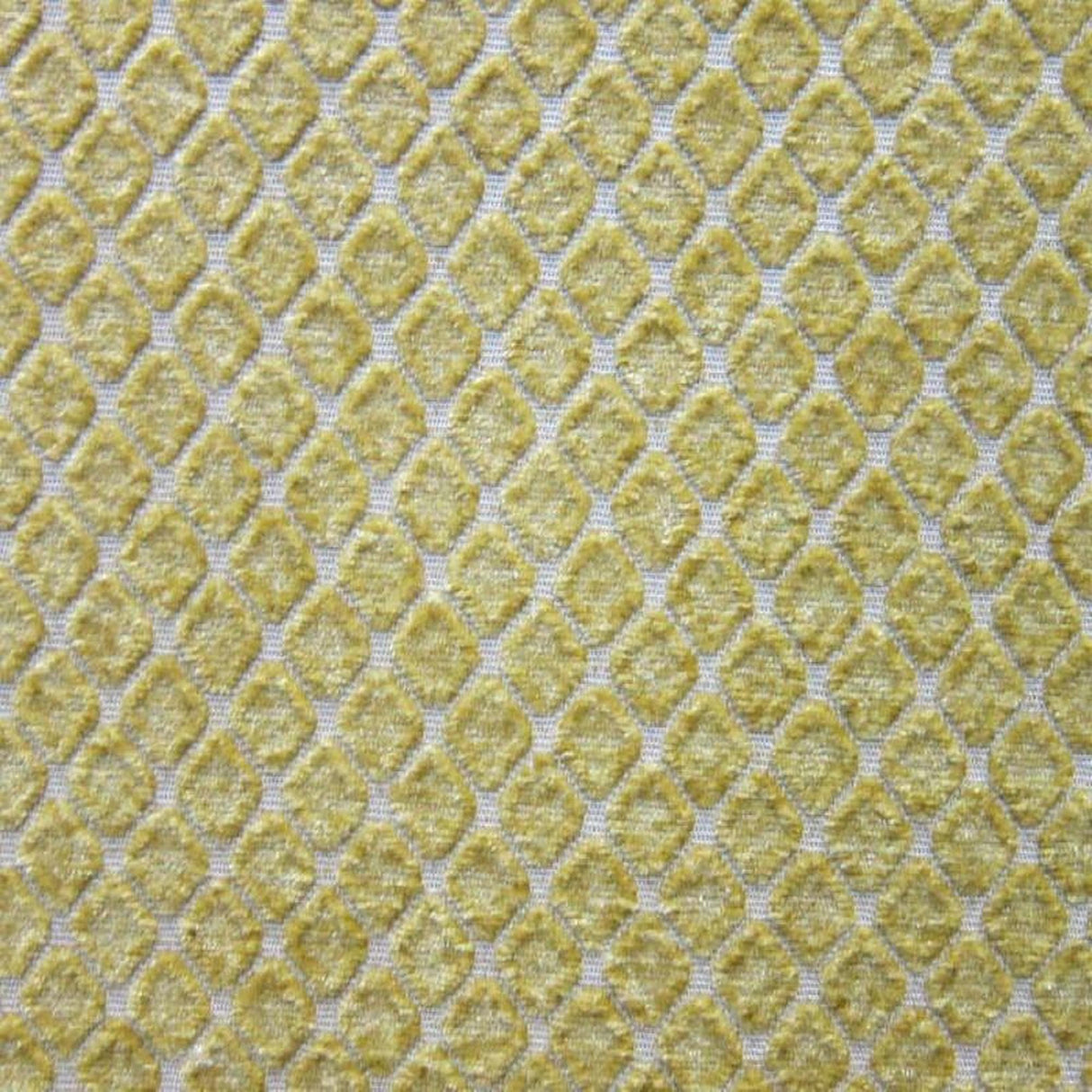 Tiles Chenille Fabric - Diamond-Shaped Pattern, 57" Width (1 Yard)