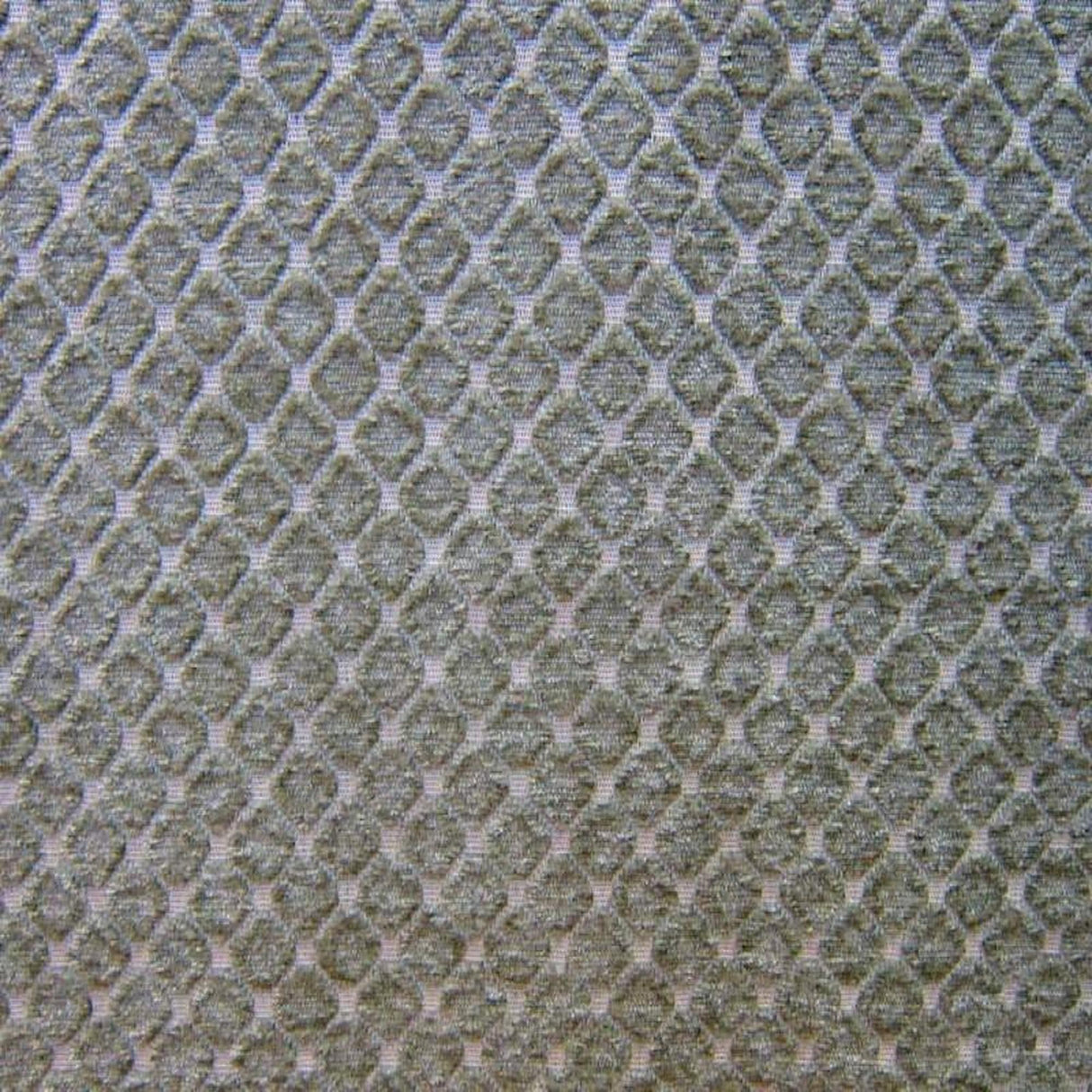 Tiles Chenille Fabric - Diamond-Shaped Pattern, 57" Width (1 Yard)