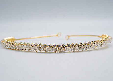 Gold Crystal Bridal Headband Rhinestone Wedding Hair Accessory 1 Piece (TL150)