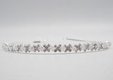 Silver Crystal Bridal Headband Rhinestone Wedding Hair Accessory