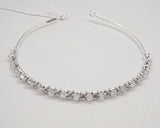 Silver Crystal Bridal Headband Rhinestone Wedding Hair Accessory