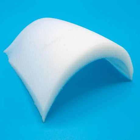 Uncovered Foam Fabric - White, 6 X 7.5 X 5/8"