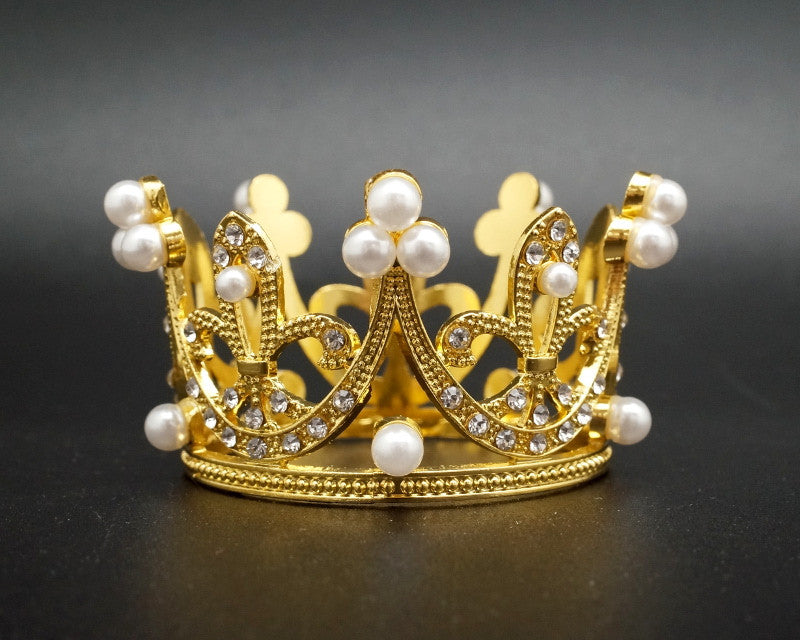 Gold Crystal Rhinestone Tiara “Mis Quince Años