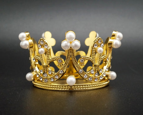 Gold Crystal Rhinestone Tiara “Mis Quince Años