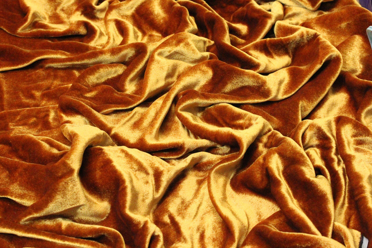 Premium Silk Rayon Velvet Fabric - Azalea, 45" Width (1 Yard)
