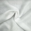 Tobey Solid Sheer Polyester Fabric - White, 126" Width (1 Yard)