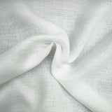 Tobey Solid Sheer Polyester Fabric - White, 126" Width (1 Yard)