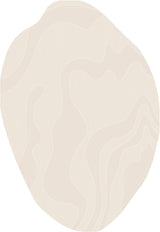 TOV 309 Polypropylene Fabric - Ivory Organic Irregular Shape, Warm Mocha Accents (3 Sizes)