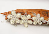 Floral Ivory Pearl Bridal Hair Band with Rhinestones 10 Inch