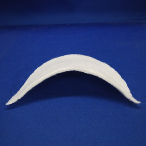 Lady'S 3 Ply Shoulder Pads Fabric - White, Grey, 9" Length X 4.5" Wide X .25" Thick