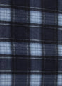 Tartan Plaid Polar Fleece Fabric Navy/White Sold By The Yard
