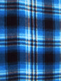 Tartan Plaid Polar Fleece Fabric Blue/Black