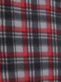 Tartan Plaid Polar Fleece Fabric Gray/Red Sold By The Yard