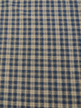 Tartan Plaid Uniform Apparel Flannel Fabric Khaki/Blue