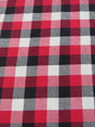 Tartan Plaid Uniform Apparel Flannel Fabric Red/Black/White