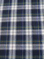 Tartan Plaid Uniform Apparel Flannel Fabric Blue/Green/White