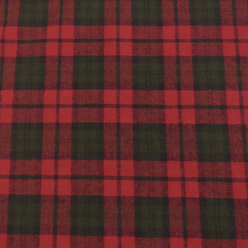 Tartan Plaid Uniform Apparel Flannel Fabric Red Green Blue