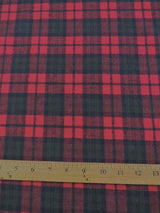 Tartan Plaid Uniform Apparel Flannel Fabric Red Green Blue