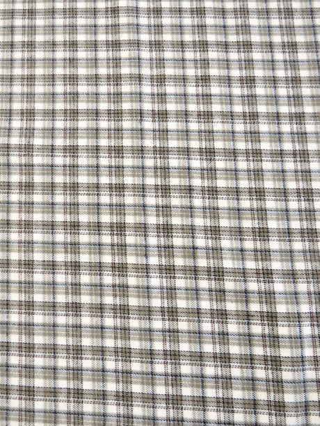 Tartan Plaid Uniform Apparel Flannel Fabric Sage/White
