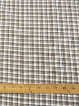 Tartan Plaid Uniform Apparel Flannel Fabric Sage/White