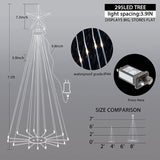 6FT Tree Light Outdoor w Star Warm White