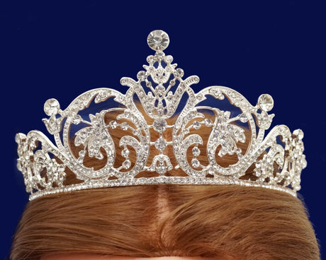 Silver Crystal Rhinestone Tiara