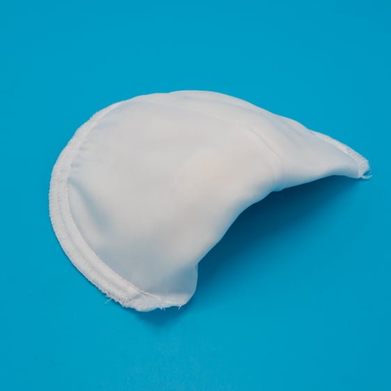 Raglan Moon Covered Shoulder Pads - White
