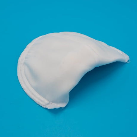Raglan Moon Covered Shoulder Pads - White