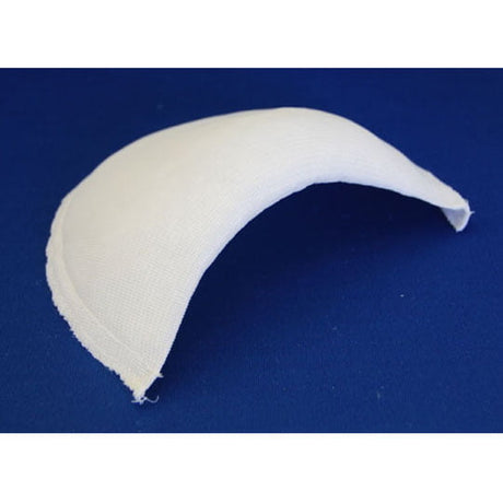 Thick Tricot Molded Fiber Shoulder Pads - Black Or White, 1/2"