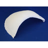 Thick Tricot Molded Fiber Shoulder Pads - Black Or White, 1/2"