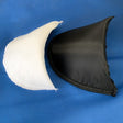 Taffeta Covered Foam Fabric - Black, White, 1"