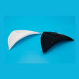 Triangle Covered Fiber With Velcro Fabric - Black, White, 5/8"