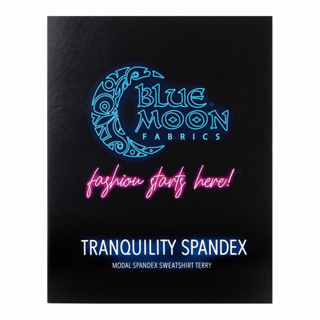 Tranquility Modal Spandex Color Card - Blue Moon Fabrics, 22 Colors, 8.5" X 8.5" Swatches (1 Card)