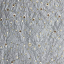 Trezza Floral Embroidered Silk Fabric - Antique Gold, Dusk, Olive, Pewter, 54" Width (1 Yard)
