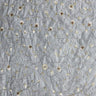 Trezza Floral Embroidered Silk Fabric - Antique Gold, Dusk, Olive, Pewter, 54" Width (1 Yard)