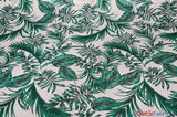 Tropical Paradise Polyester Fabric - Tropical Flower Print, Champagne, 58/60" Width (1 Yard)