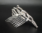 Silver Crystal Rhinestone Mini Tiara – Pack of 12