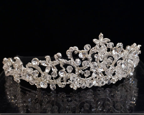 Silver Crystal Rhinestone Tiara