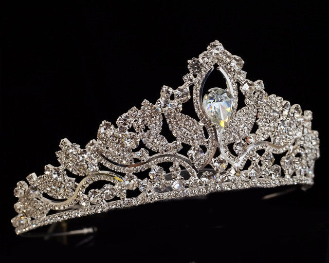 Silver Crystal Rhinestone Tiara